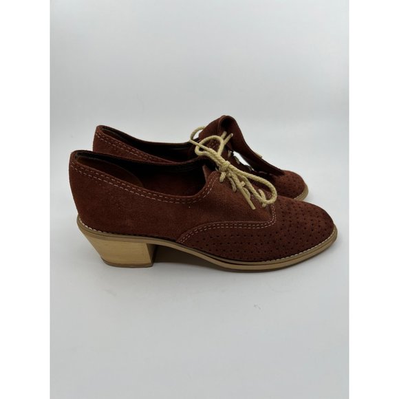 Vintage Nanette Originals Wooden Heel Loafers Size 7 - Picture 1 of 7